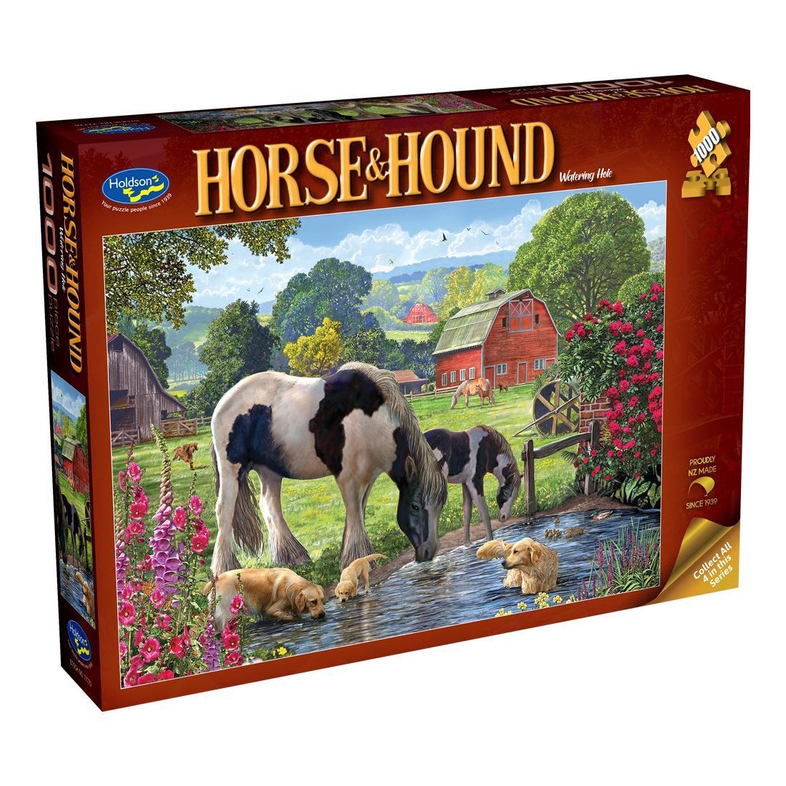 Holdson Horse & Hound 1000 Piece Puzzle - Watering Hole