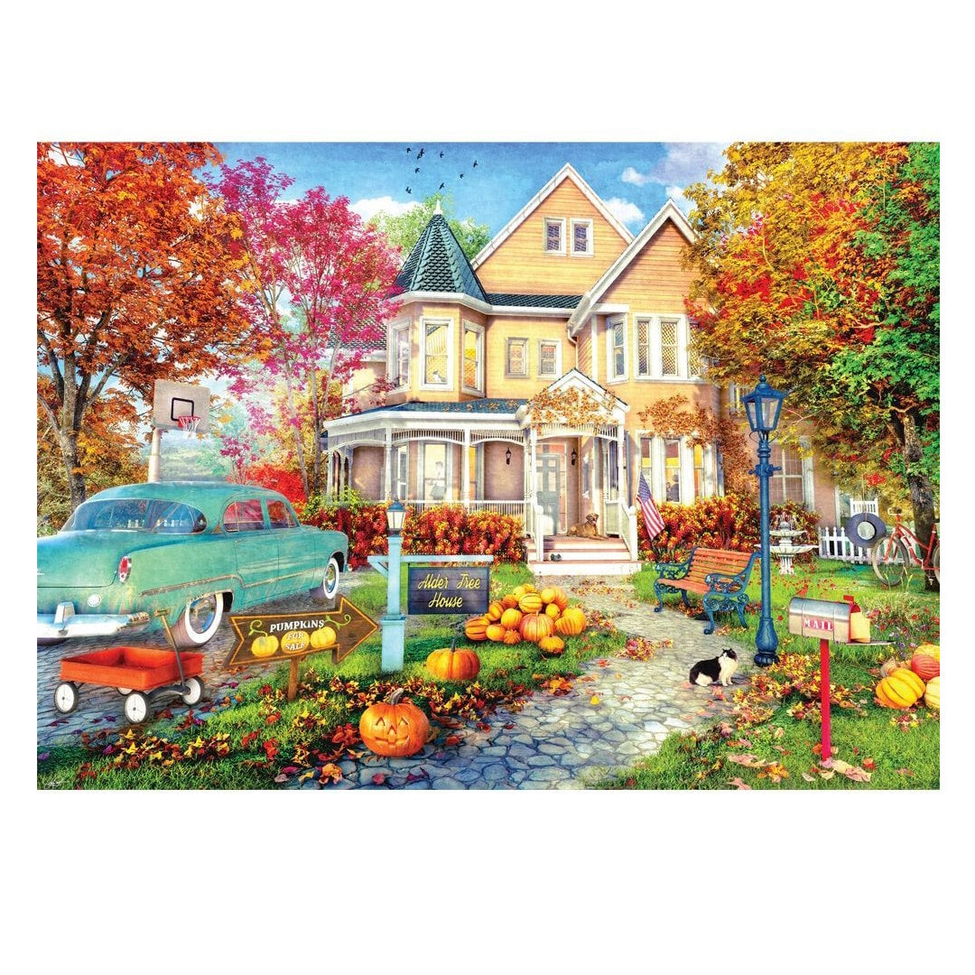 Holdson House & Home 1000 Piece Puzzle - Autumn Town House