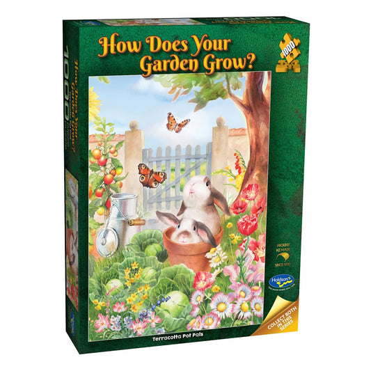 Holdson How Does your Garden Grow? 1000 Piece Puzzle - Terracotta Pot Pals