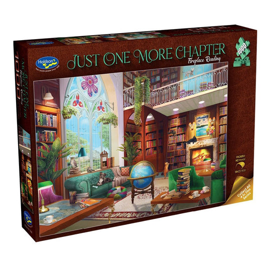 Holdson Just One More Chapter 1000 Piece Puzzle - Fireplace Reading