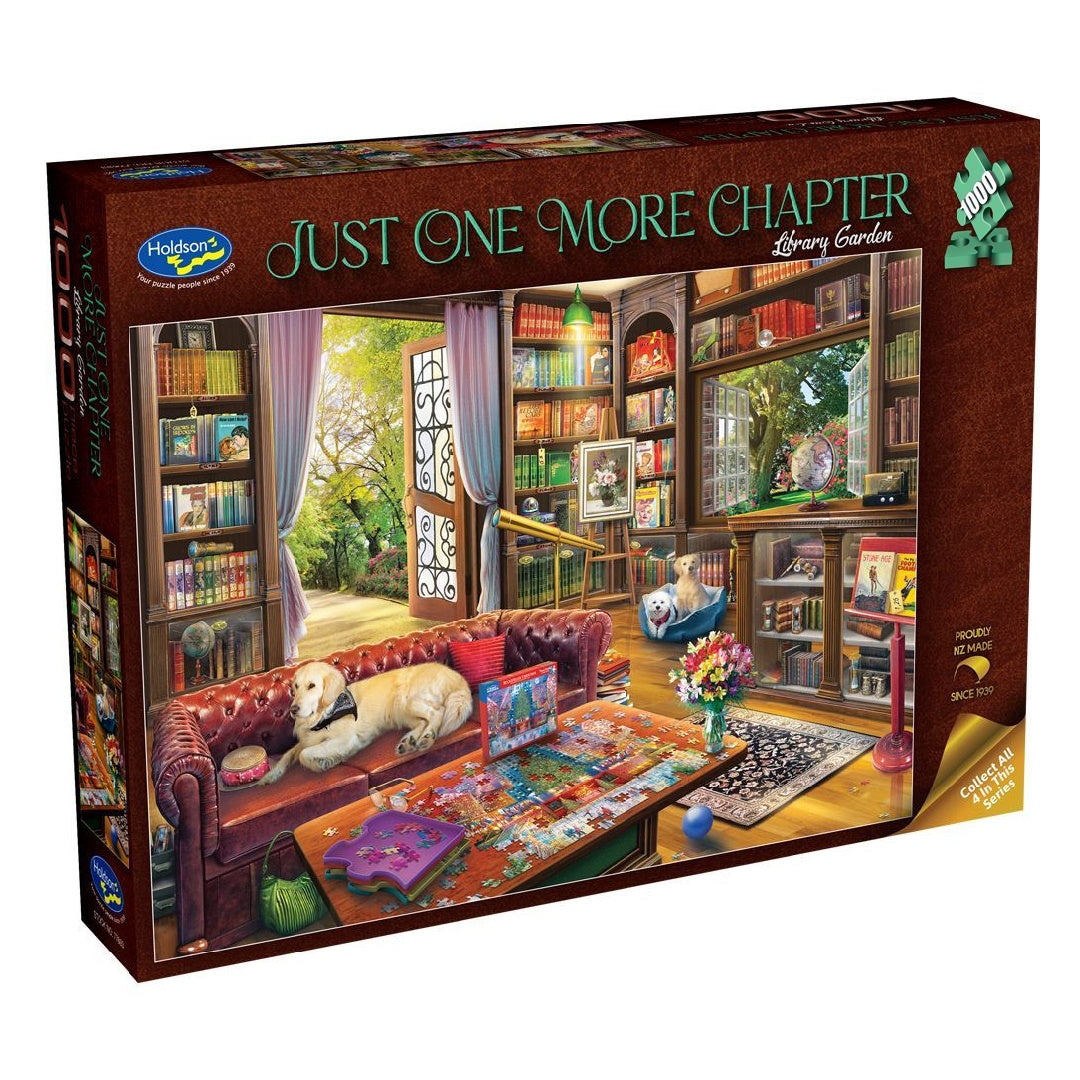 Holdson Just One More Chapter 1000 Piece Puzzle - Library Garden