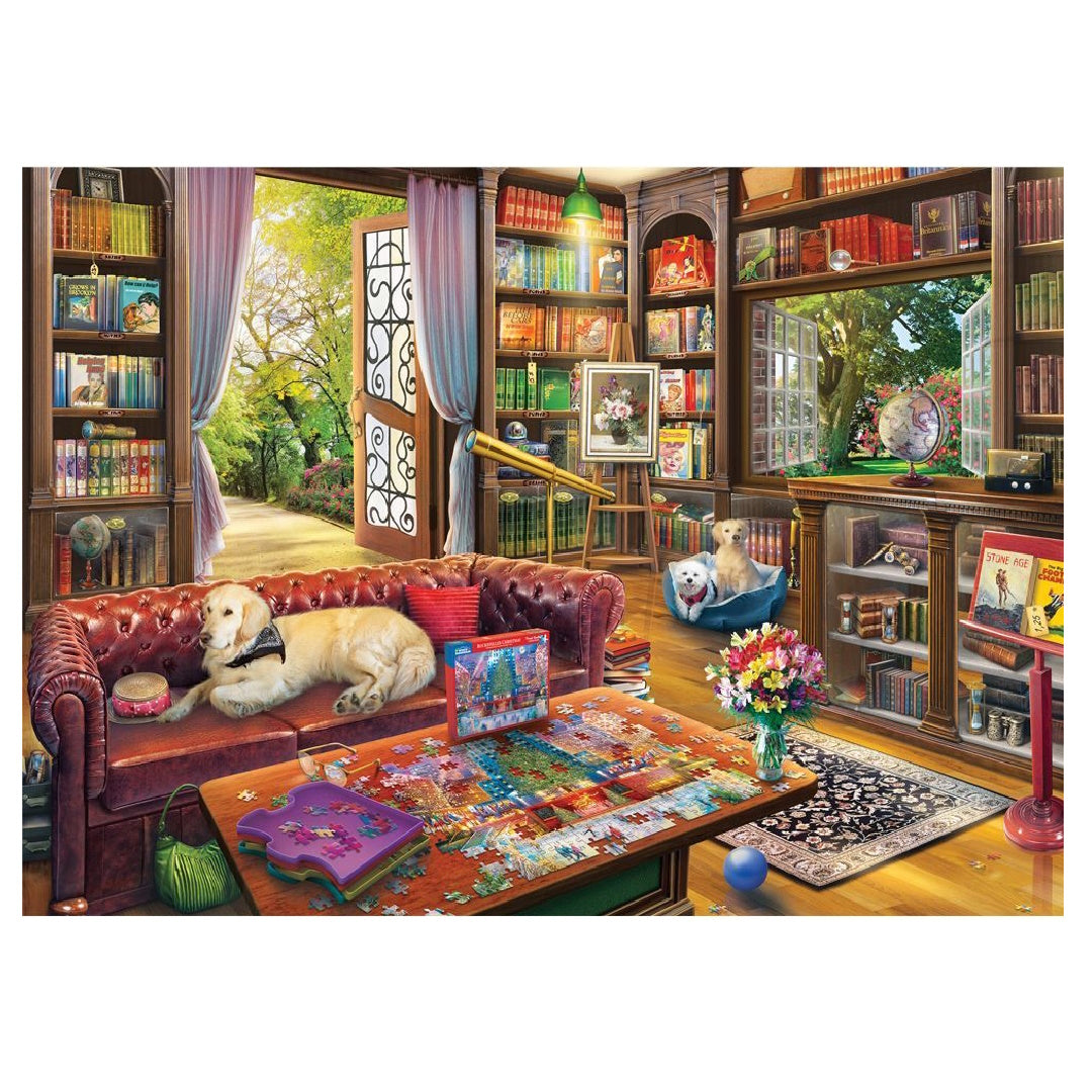 Holdson Just One More Chapter 1000 Piece Puzzle - Library Garden