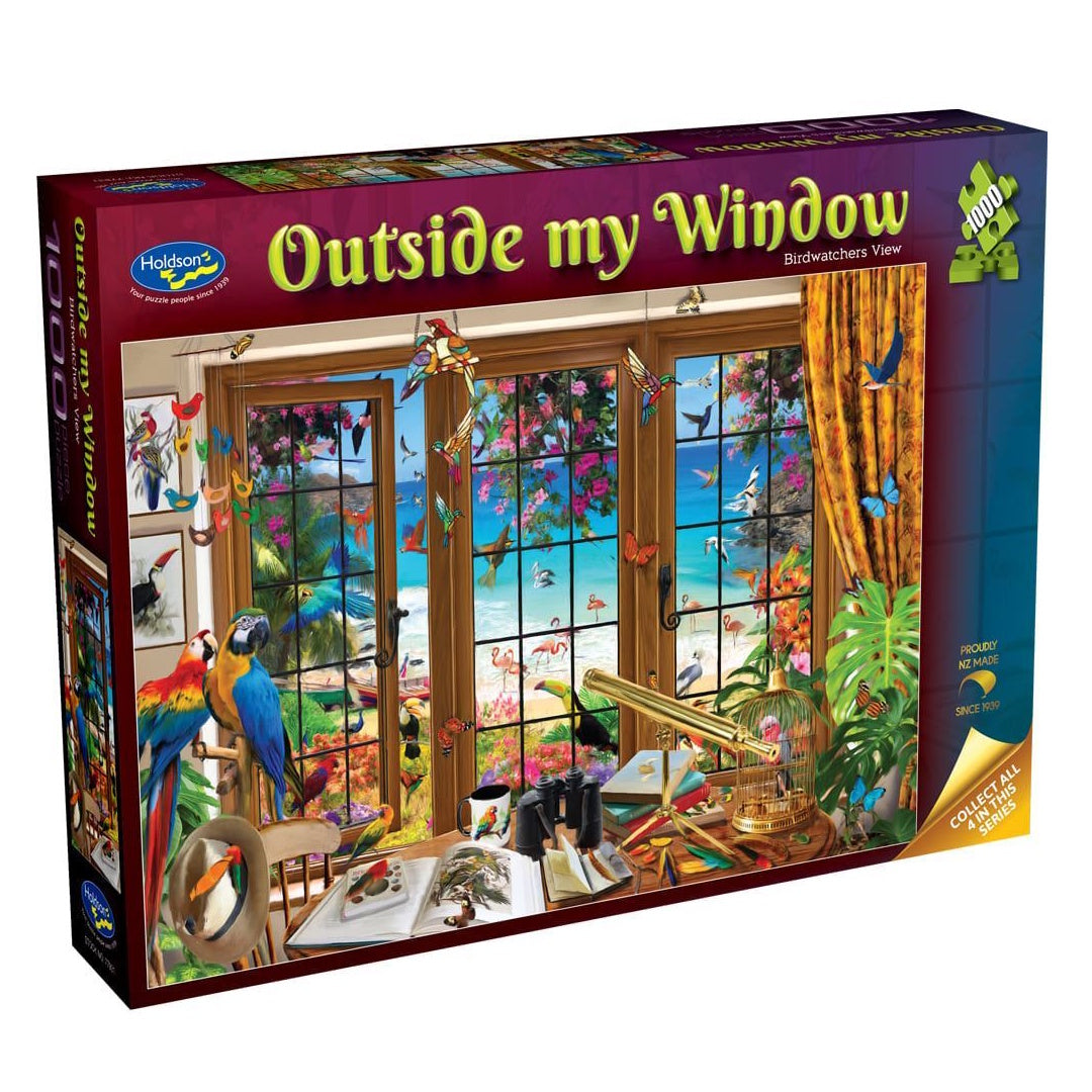 Holdson Outside My Window 1000 Piece Puzzle - Birdwatcher's View
