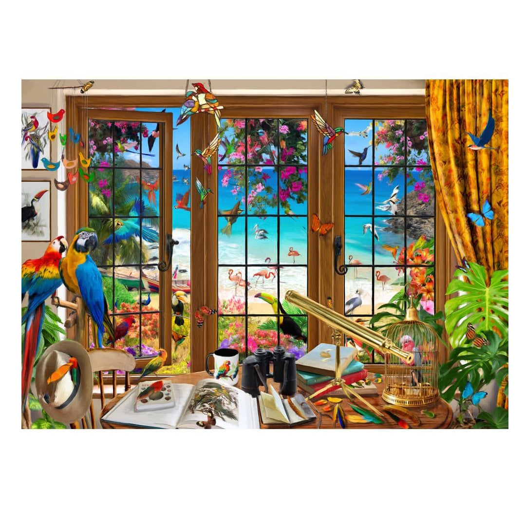 Holdson Outside My Window 1000 Piece Puzzle - Birdwatcher's View