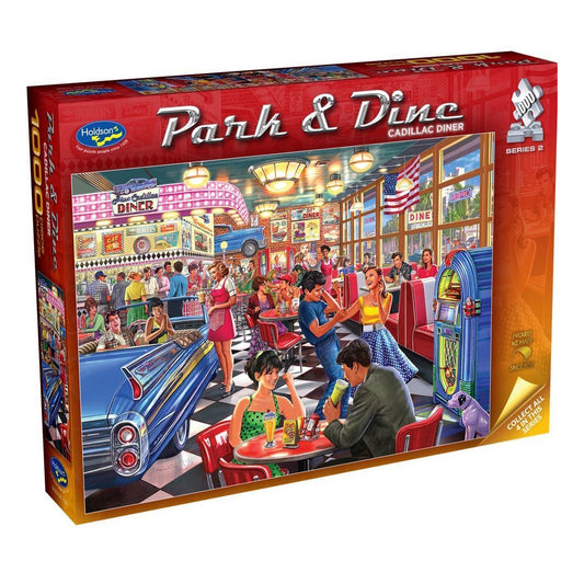 Holdson Park & Dine 1000 Piece Puzzle - Cadillac Diner