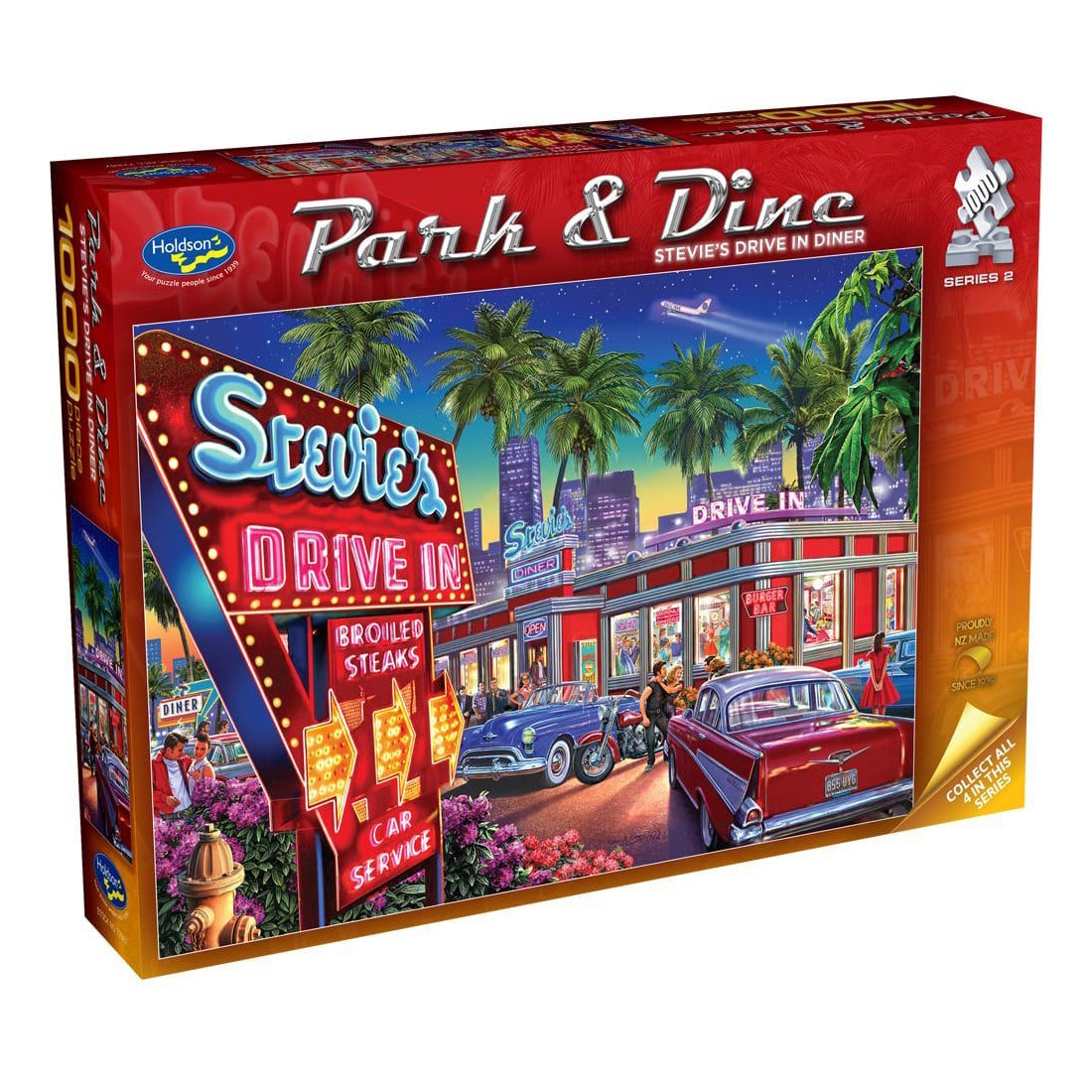 Holdson Park & Dine 1000 Piece Puzzle - Stevie's Drive In Diner