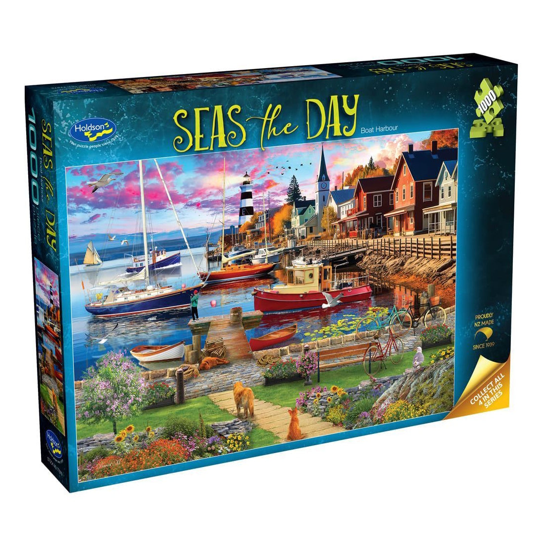 Holdson Seas the Day 1000 Piece Puzzle - Boat Harbour