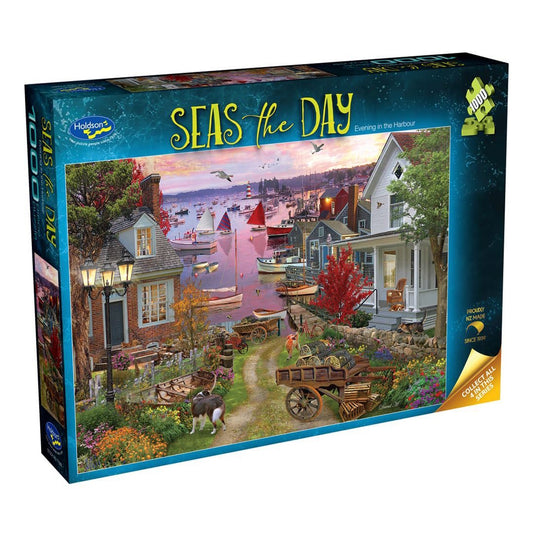 Holdson Seas the Day 1000 Piece Puzzle - Evening in the Harbour