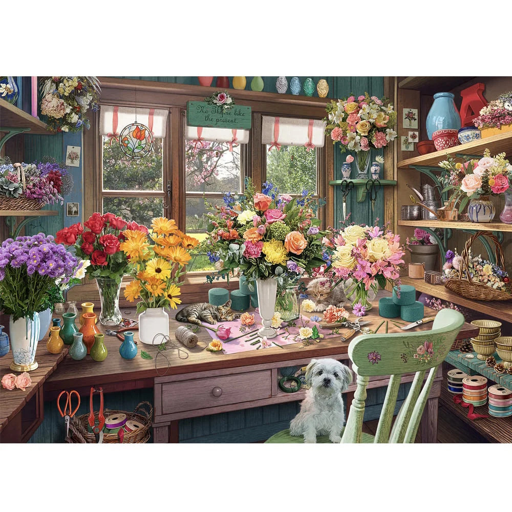 Holdson Shedquarters 1000 Piece Puzzle - Flower Arrangers Shed
