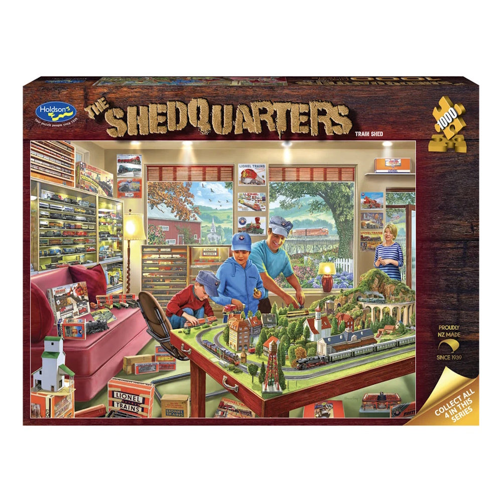 Holdson Shedquarters 1000 Piece Puzzle - Train Shed
