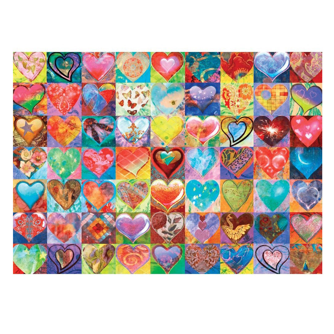 Holdson Splash of Colour 1000 Piece Puzzle - Hearts