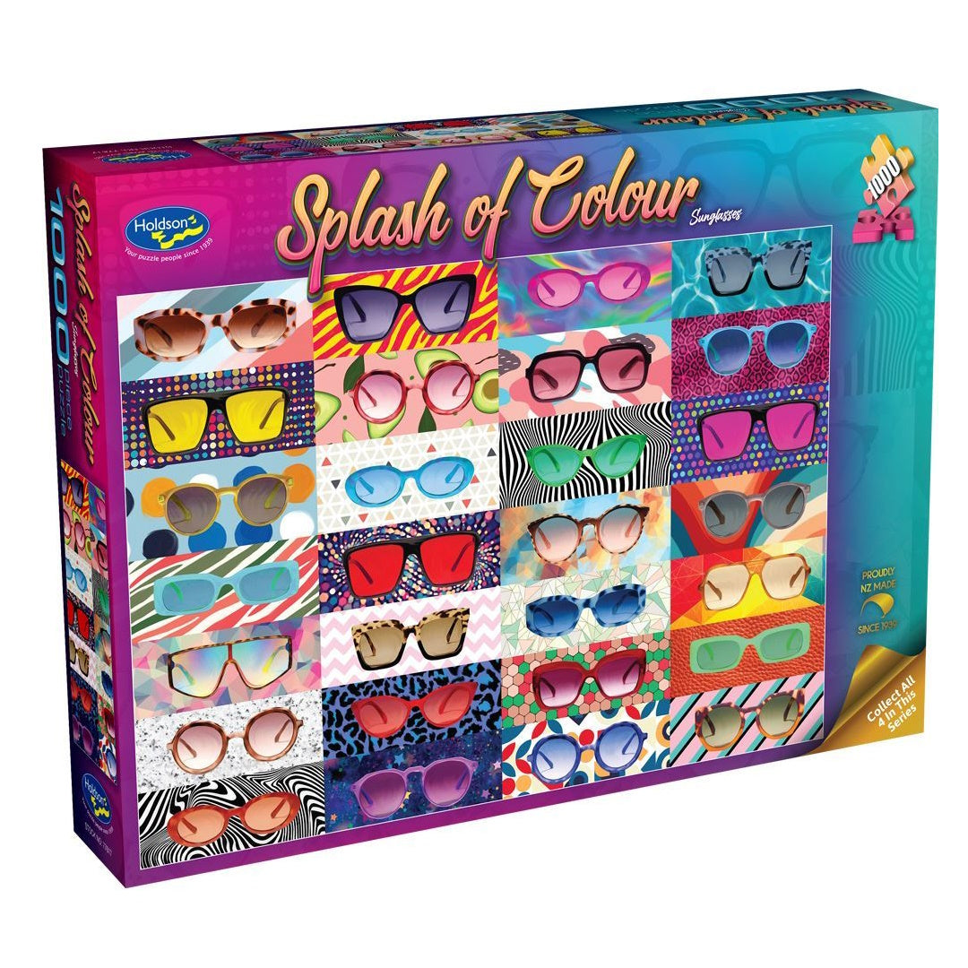 Holdson Splash of Colour 1000 Piece Puzzle - Sunglasses