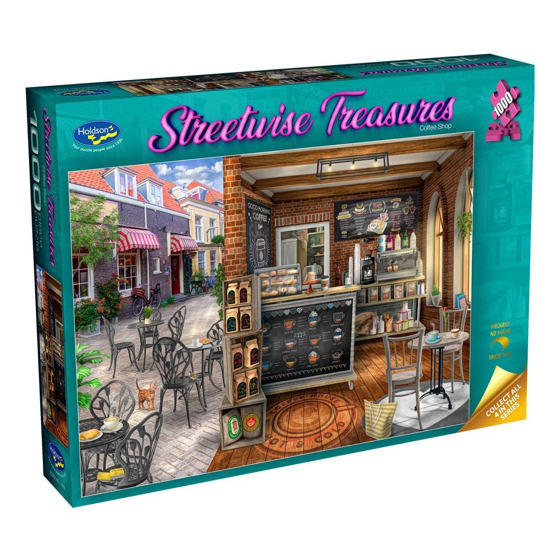 Holdson Streetwise Treasures 1000 Piece Puzzle - Coffee Shop