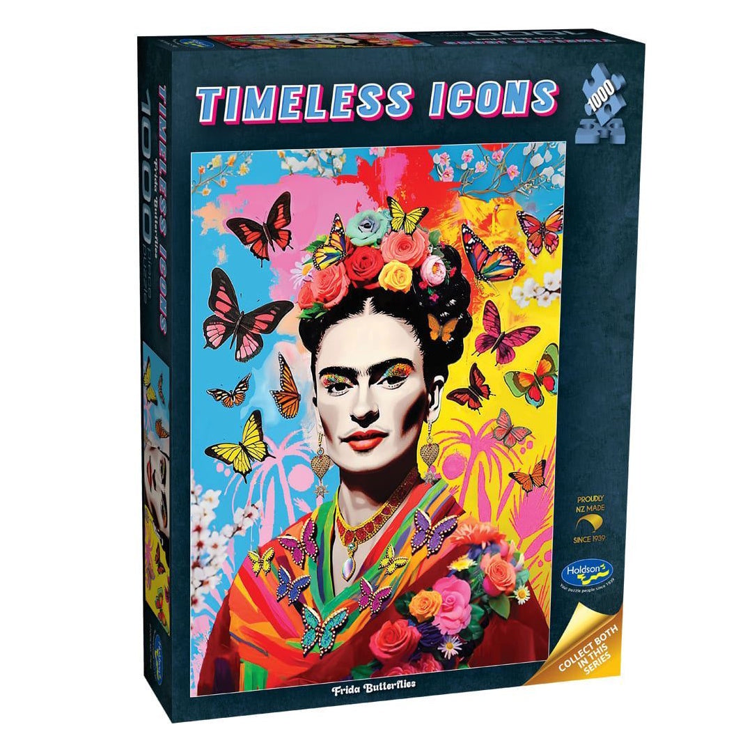 Holdson Timeless Icons 1000 Piece Puzzle - Frida Butterflies