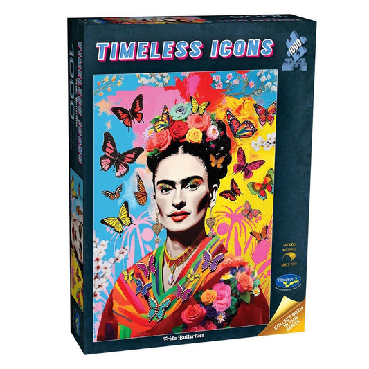Holdson Timeless Icons 1000 Piece Puzzle - Frida Butterflies