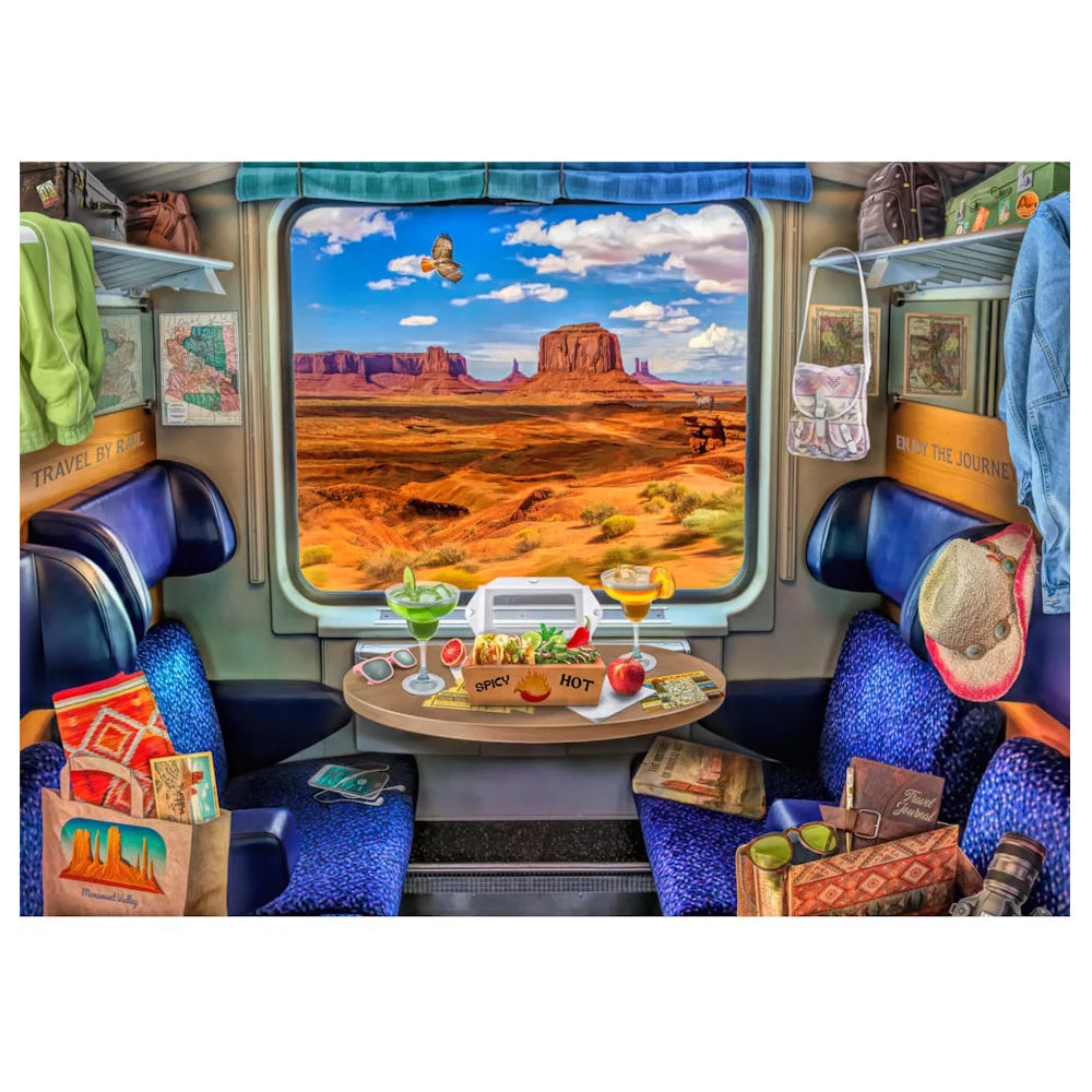 Holdson The Travelers Window 1000 Piece Puzzle - Monument Valley Train