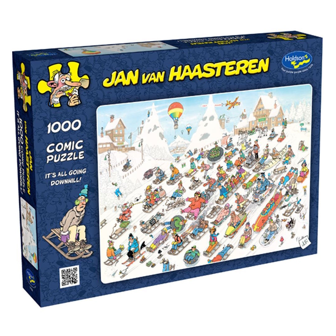 Holdson van Haasteren 1000 Piece Puzzle - It's Going Downhill!