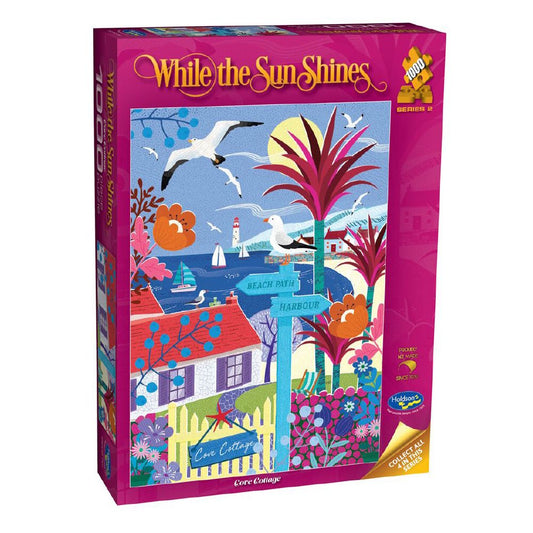 Holdson While the Sun Shines 1000 Piece Puzzle - Cove Cottage