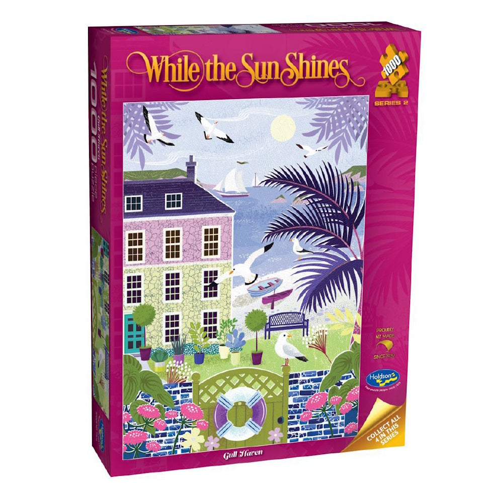 Holdson While the Sun Shines 1000 Piece Puzzle - Gull Haven