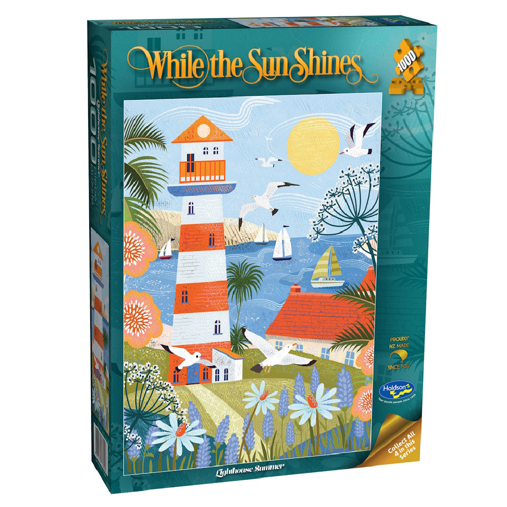 Holdson While the Sun Shines 1000 Piece Puzzle - Lighthouse Summer