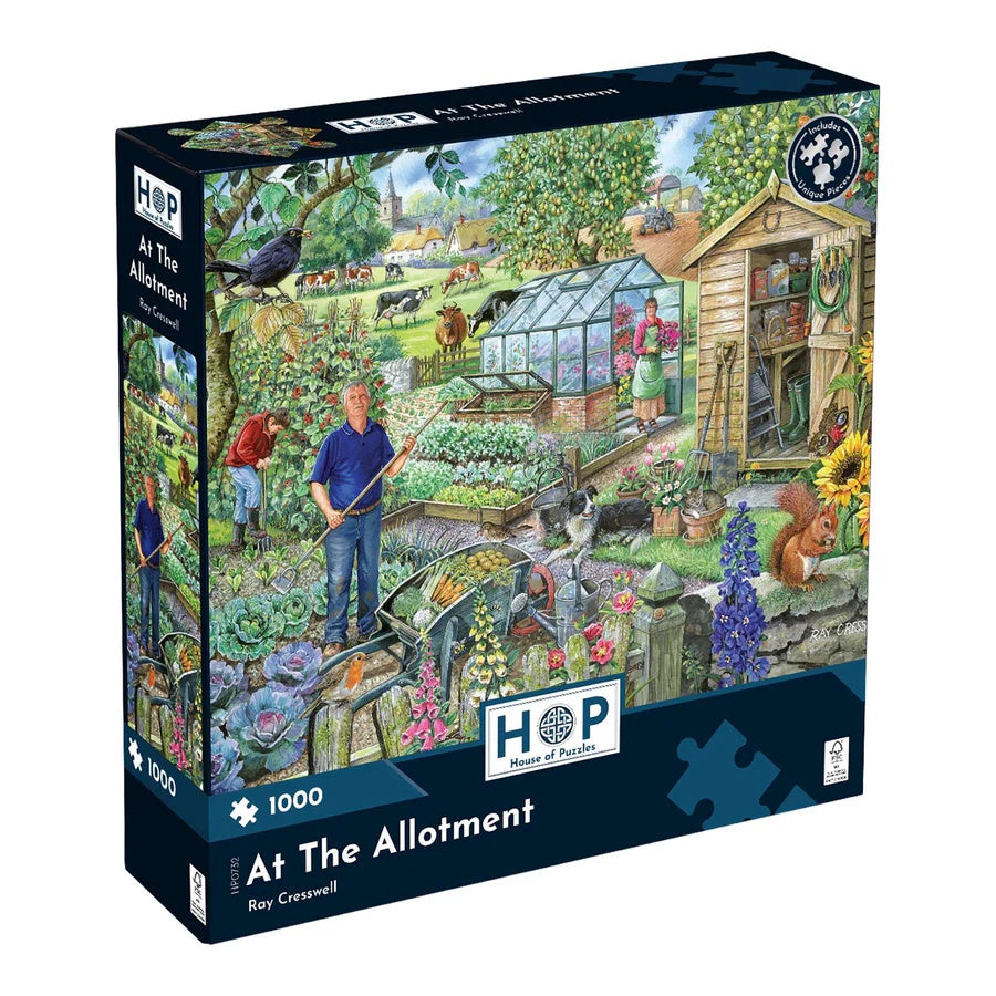 House of Puzzles 1000 Piece Puzzle - At the Allotment