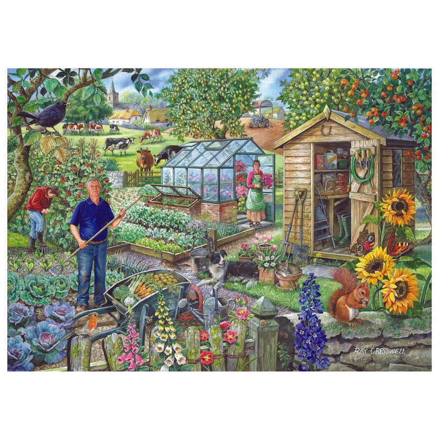 House of Puzzles 1000 Piece Puzzle - At the Allotment