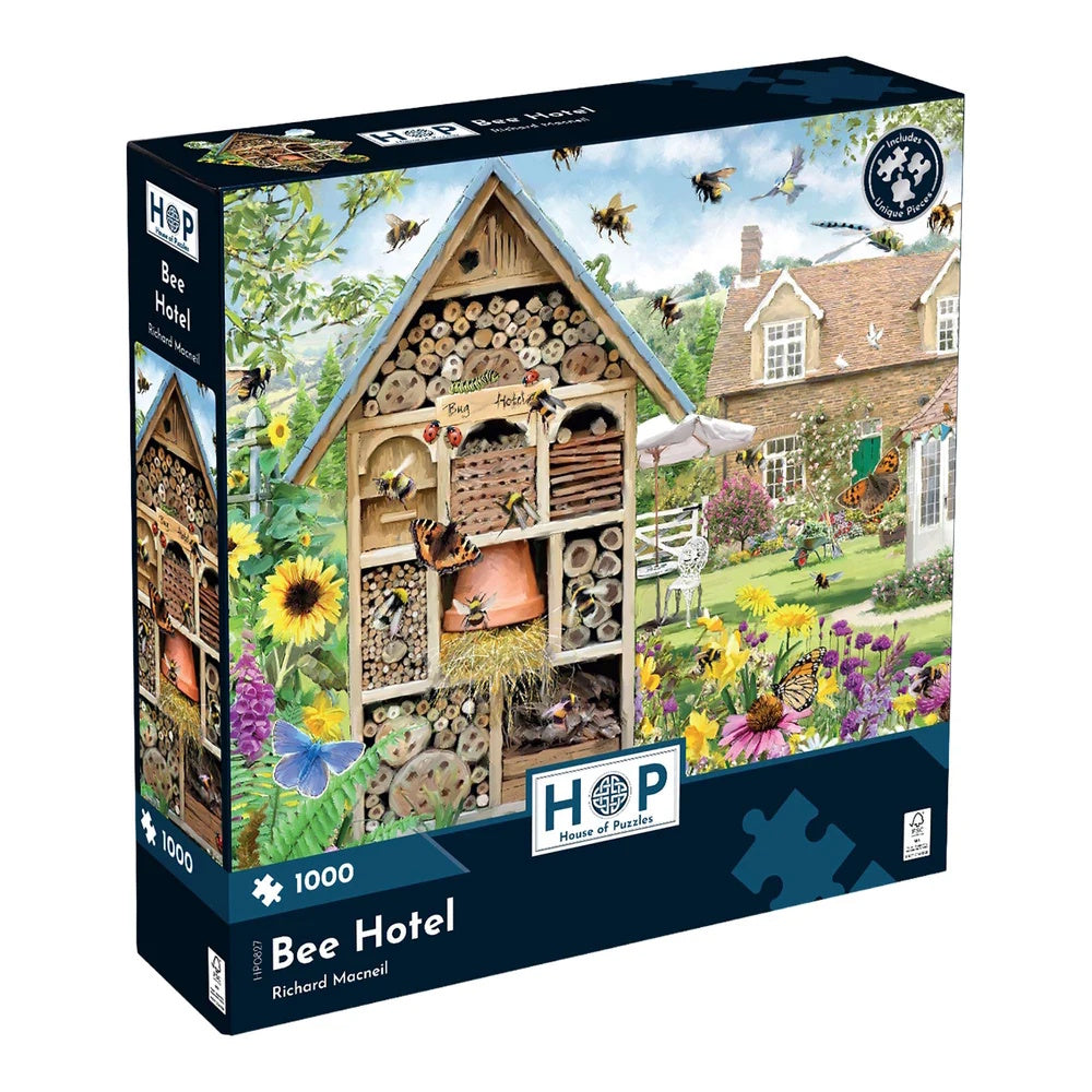 House of Puzzles 1000 Piece Puzzle - Bee Hotel