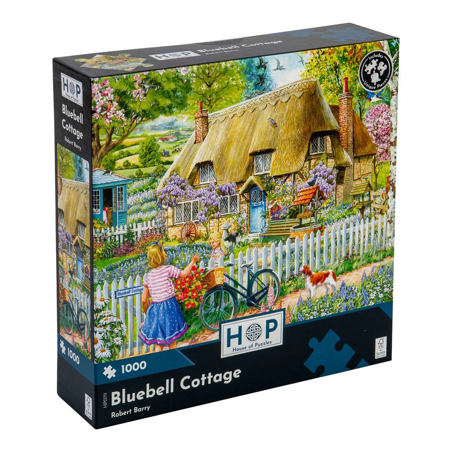 House of Puzzles 1000 Piece Puzzle - Bluebell Cottage