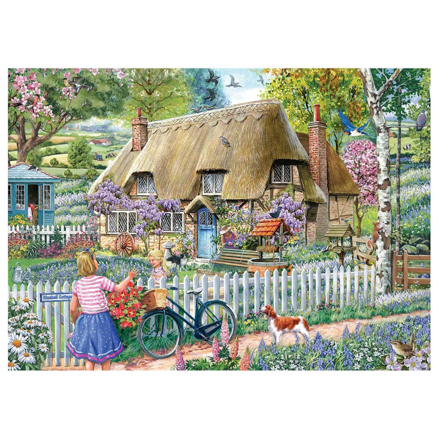 House of Puzzles 1000 Piece Puzzle - Bluebell Cottage