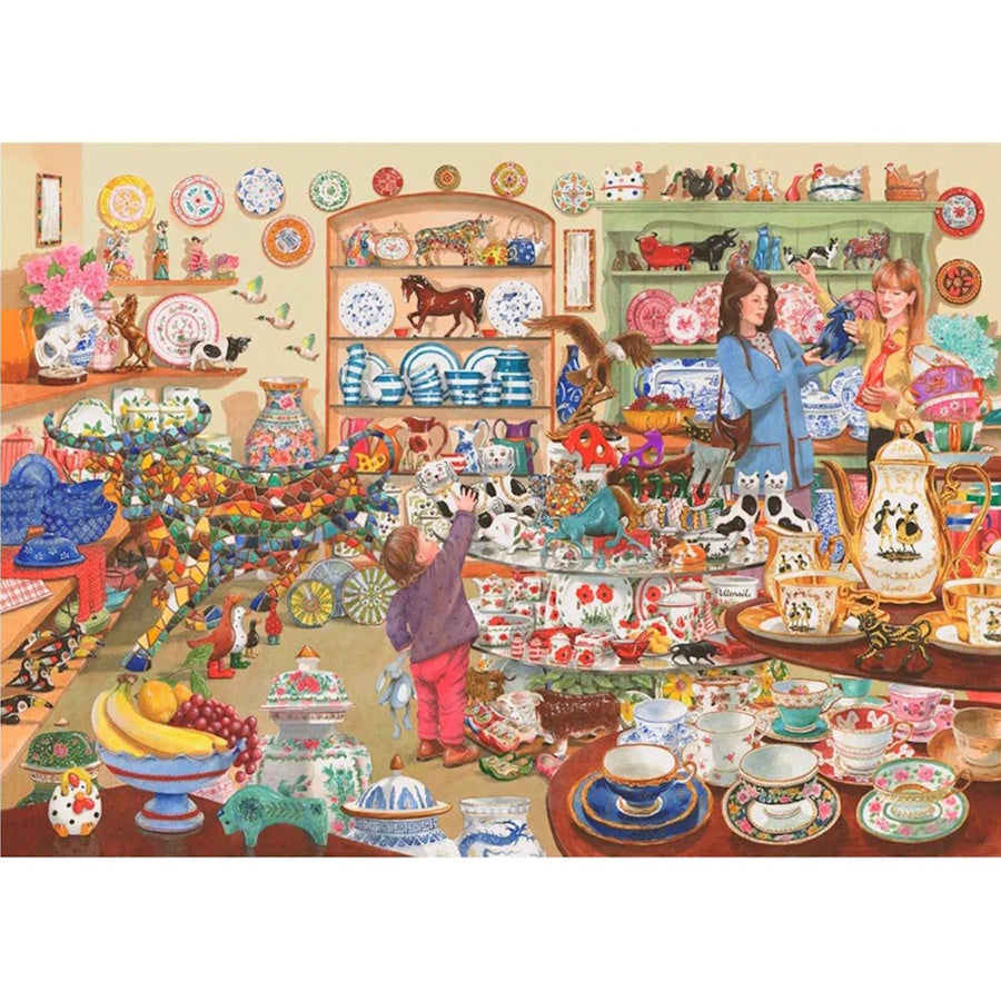House of Puzzles 1000 Piece Puzzle - Bulls in a China Shop