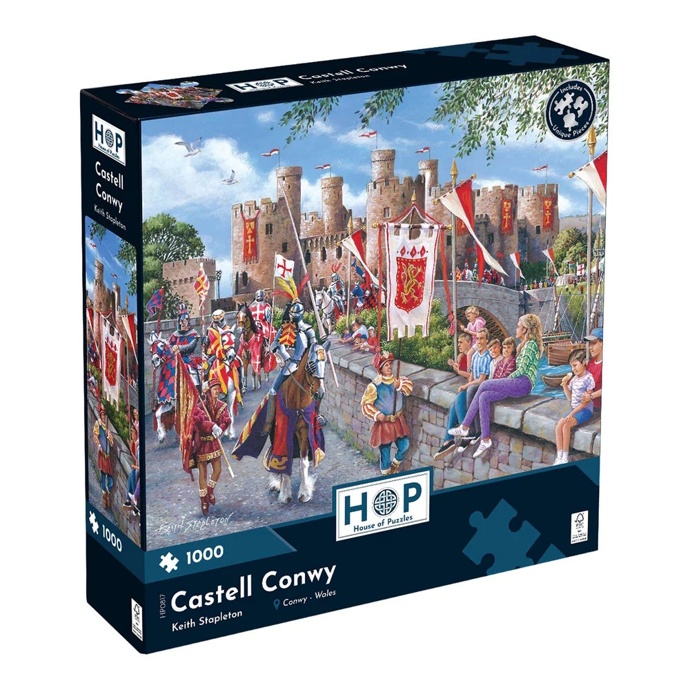 House of Puzzles 1000 Piece Puzzle - Castell Conwy