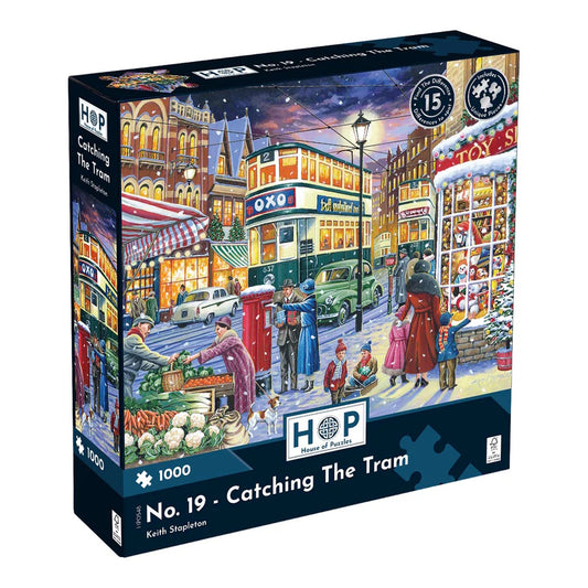 House of Puzzles 1000 Piece Puzzle - Catching the Tram