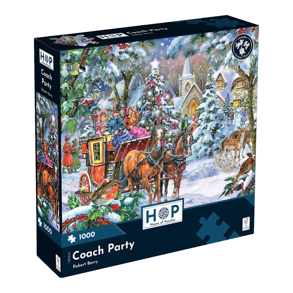 House of Puzzles 1000 Piece Puzzle - Coach Party