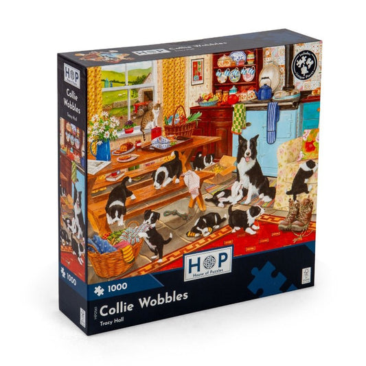 House of Puzzles 1000 Piece Puzzle - Collie Wobbles