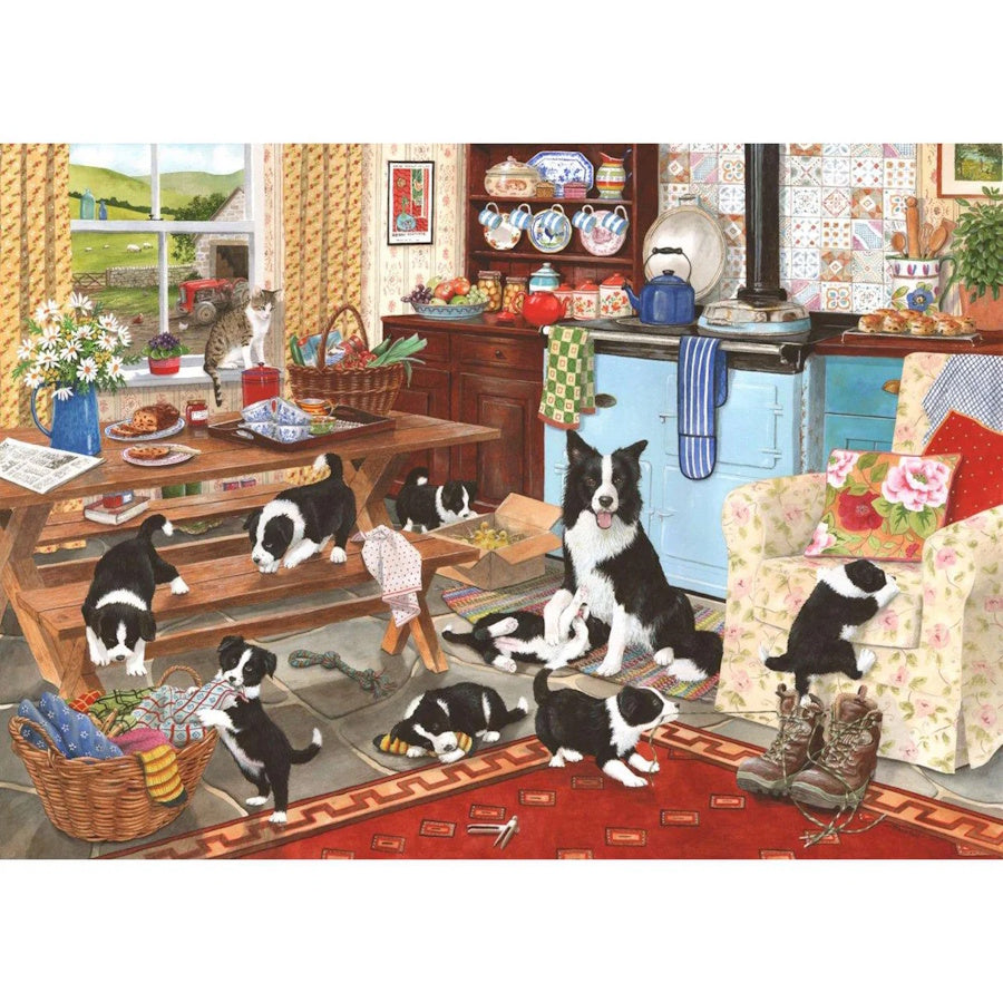 House of Puzzles 1000 Piece Puzzle - Collie Wobbles