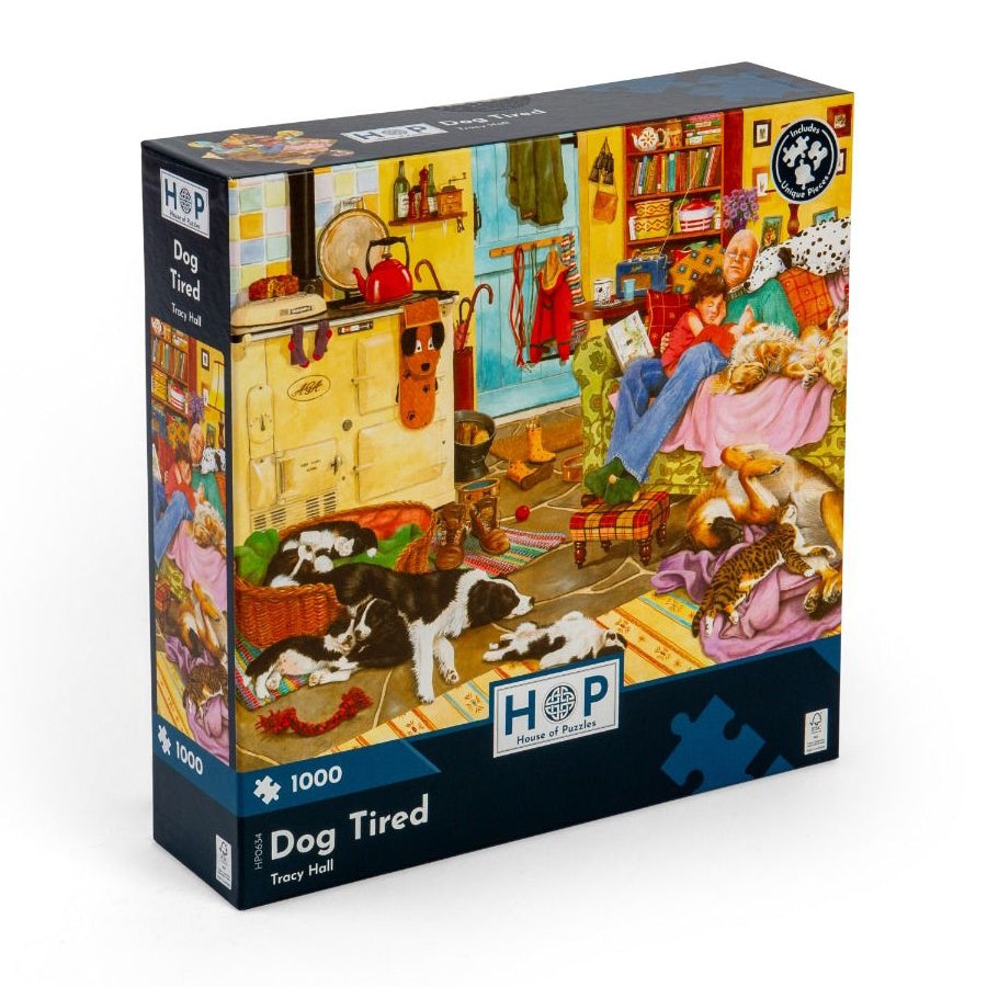 House of Puzzles 1000 Piece Puzzle - Dog Tired