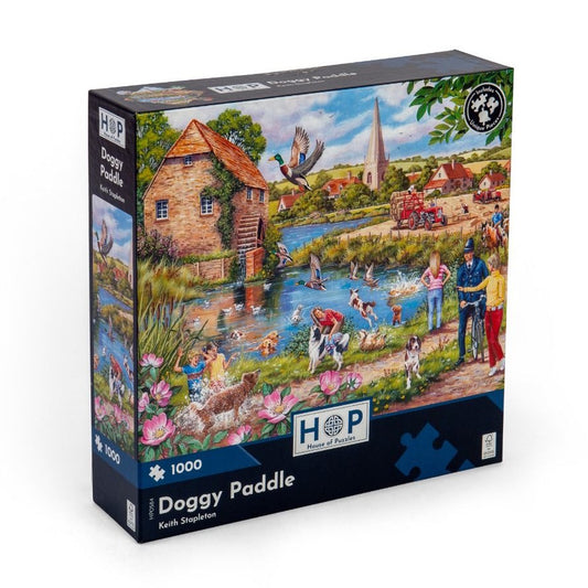 House of Puzzles 1000 Piece Puzzle - Doggy Paddle