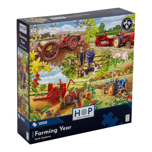 House of Puzzles 1000 Piece Puzzle - Farming Year