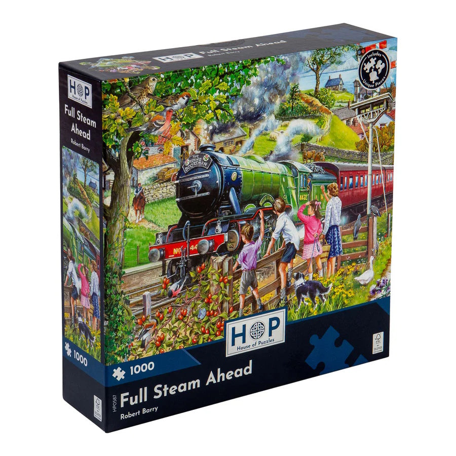 House of Puzzles 1000 Piece Puzzle - Full Steam Ahead