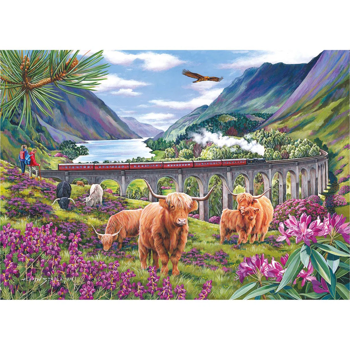 House of Puzzles 1000 Piece Puzzle - Glenfinnan Ladies