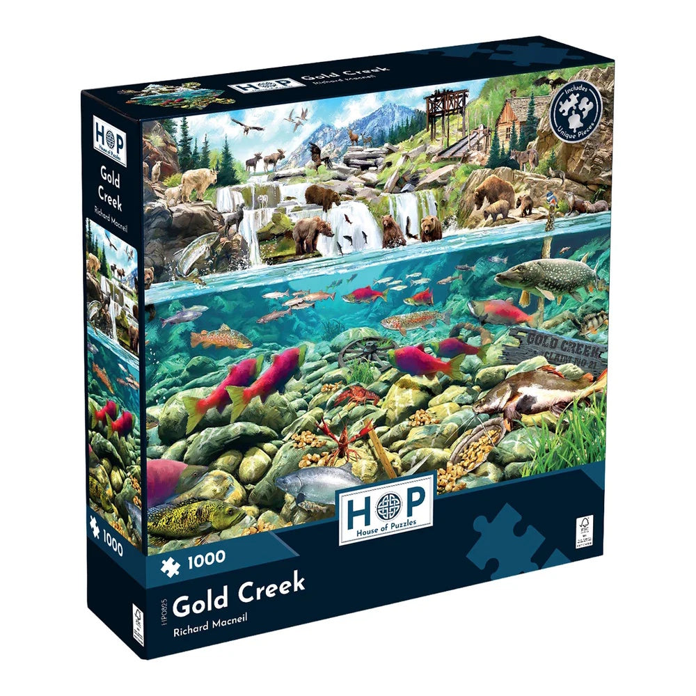 House of Puzzles 1000 Piece Puzzle - Gold Creek