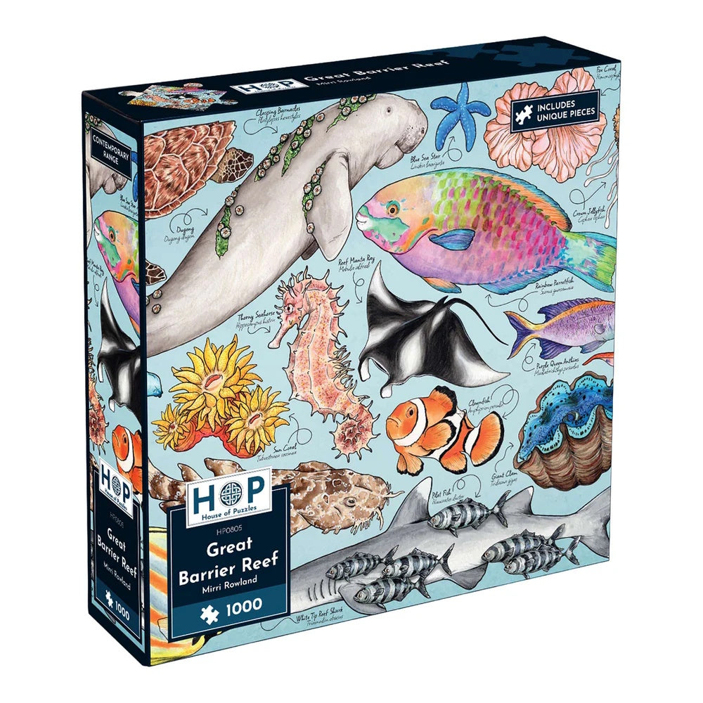 House of Puzzles 1000 Piece Puzzle - Great Barrier Reef