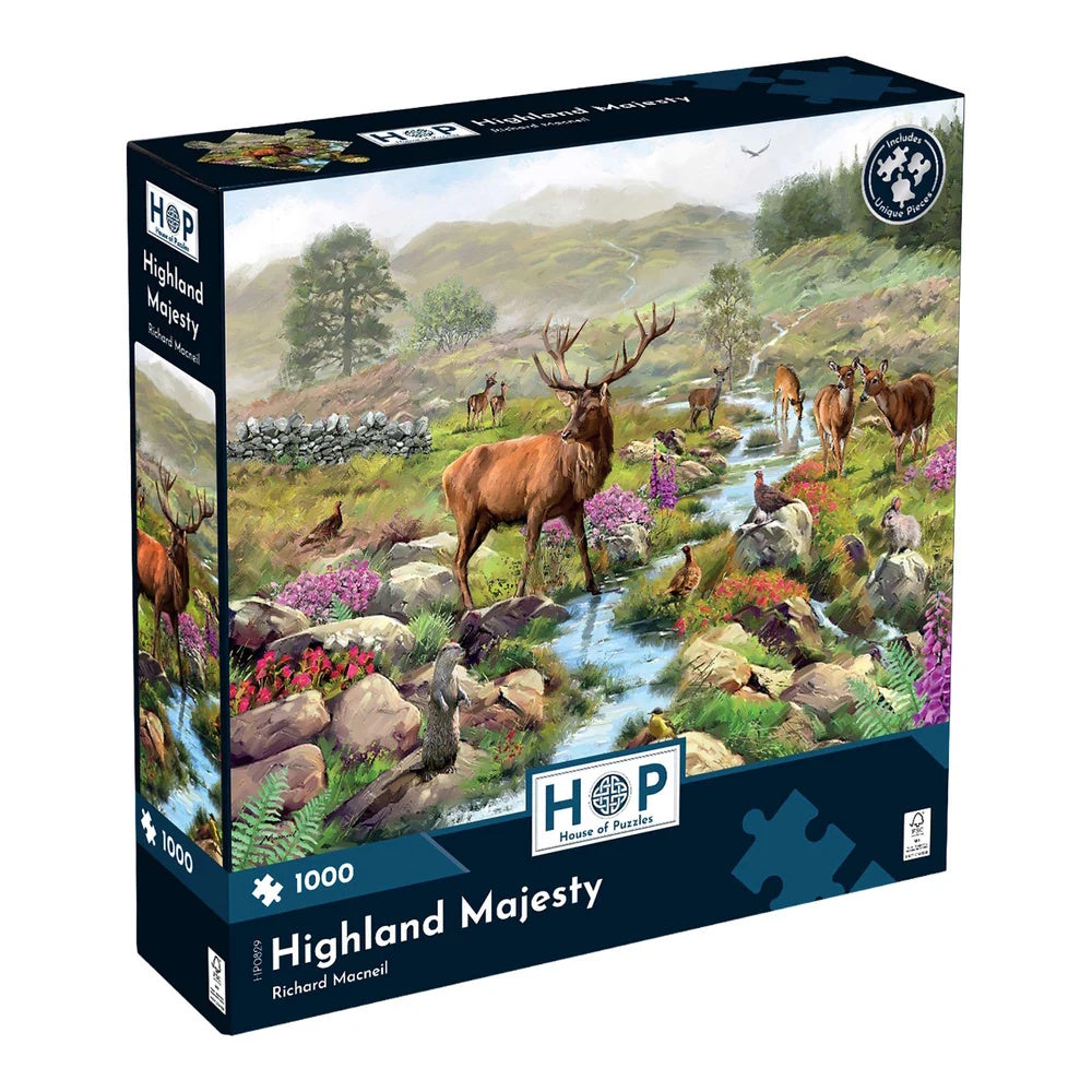 House of Puzzles 1000 Piece Puzzle - Highland Majesty