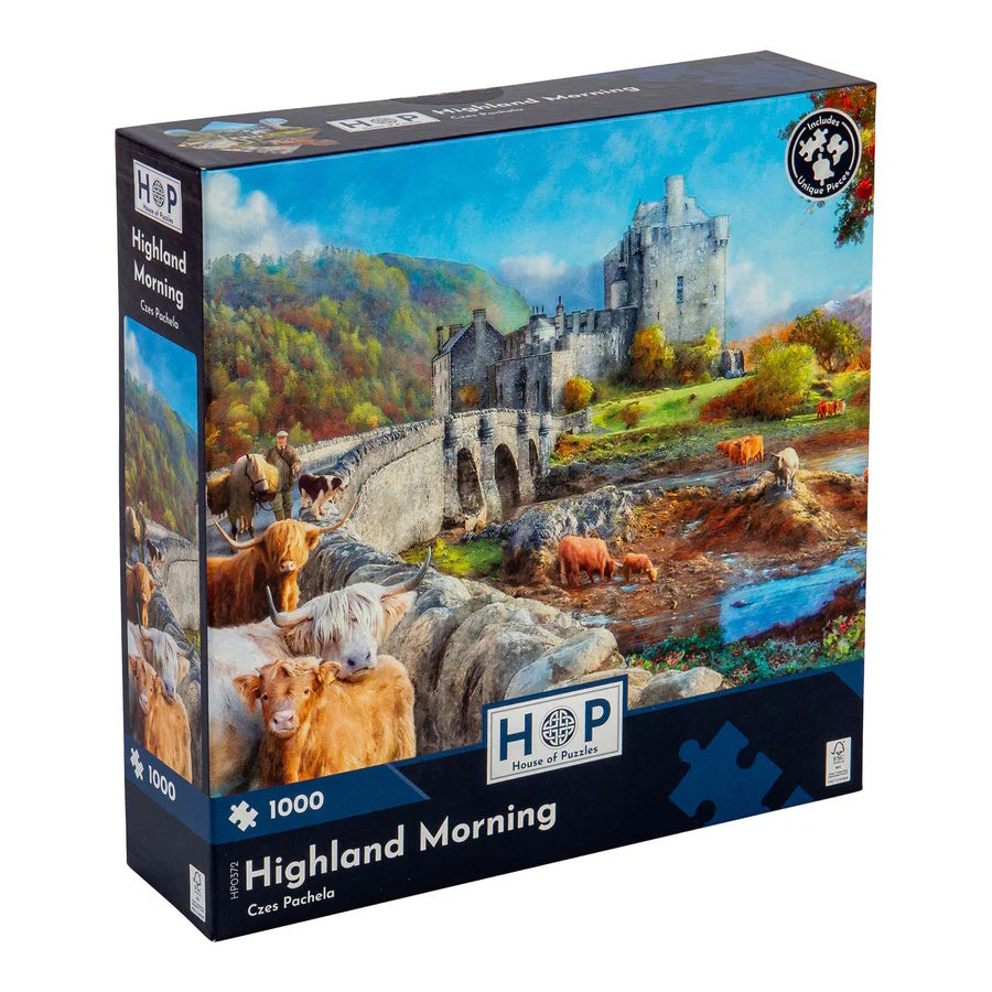 House of Puzzles 1000 Piece Puzzle - Highland Morning