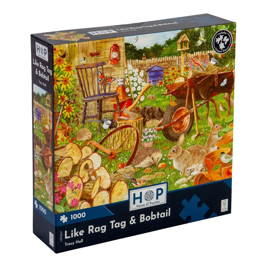 House of Puzzles 1000 Piece Puzzle - Like Rag Tag and Bobtail