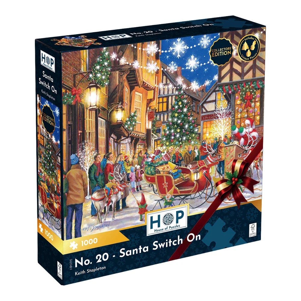 House of Puzzles 1000 Piece Puzzle - No.20 - Santa Switch On
