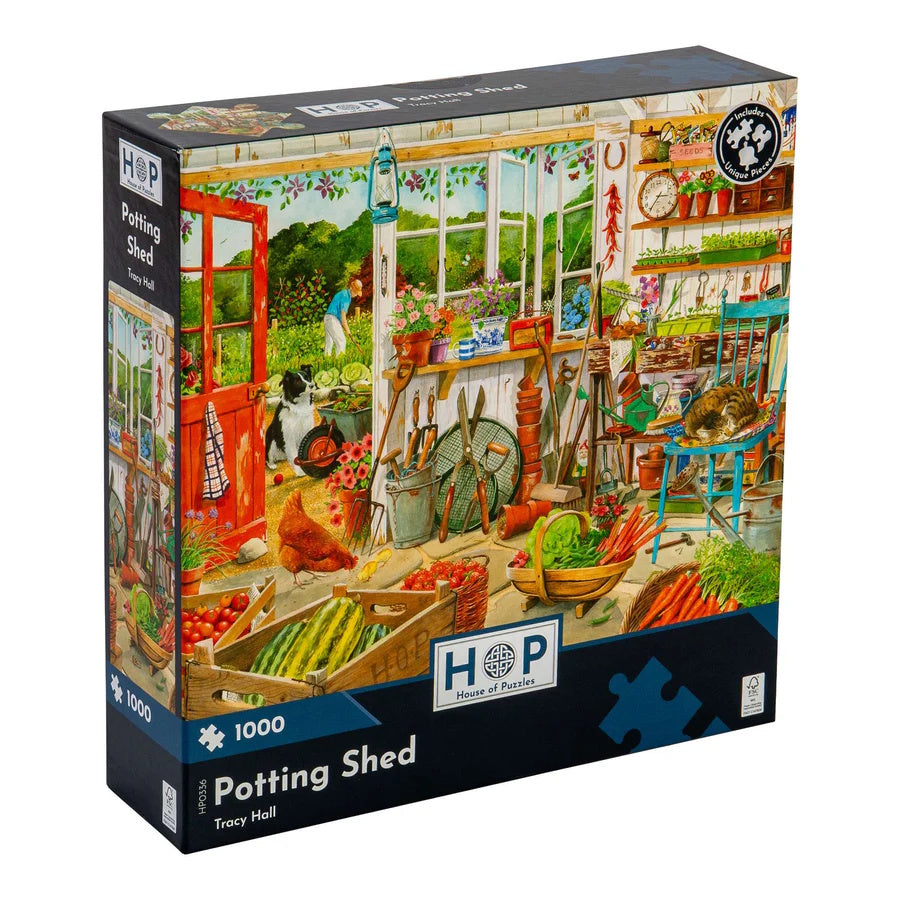 House of Puzzles 1000 Piece Puzzle - Potting Shed