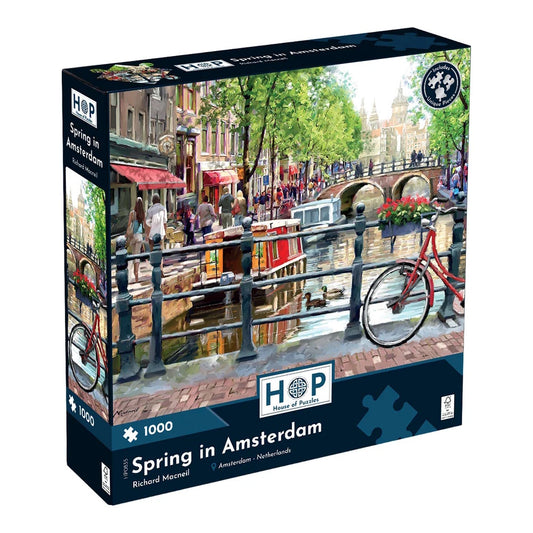 House of Puzzles 1000 Piece Puzzle - Spring in Amsterdam
