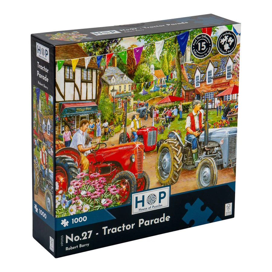 House of Puzzles 1000 Piece Puzzle - Tractor Parade