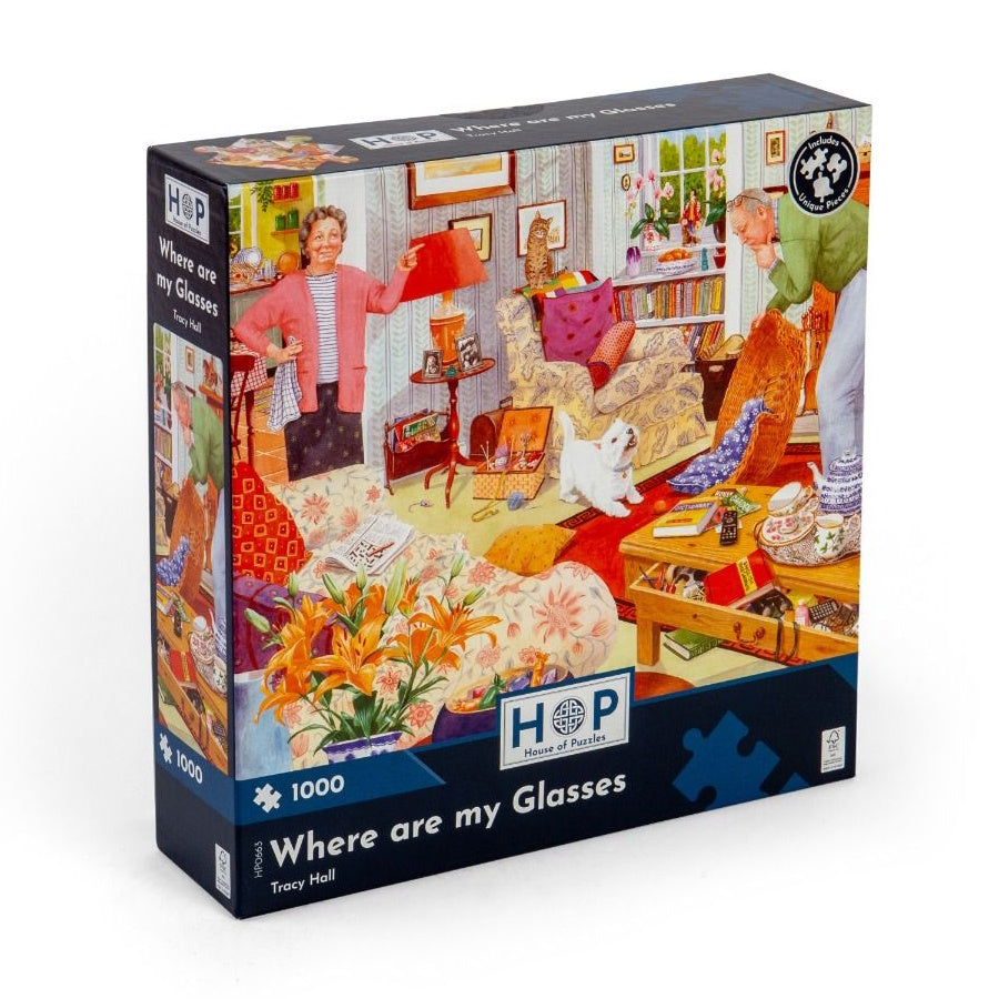 House of Puzzles 1000 Piece Puzzle - Where Are My Glasses